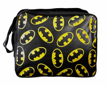 Batman schoudertas met gele logo's
