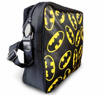 Batman schoudertas met gele logo's