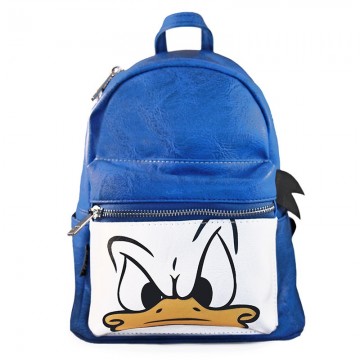 Donald duck rugzak blauw leatherlook 01 voren