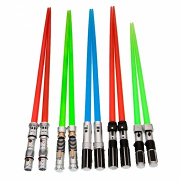 Star Wars eetstokjes Lightsaber Yoda (groen)