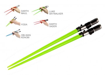 Star Wars eetstokjes Lightsaber Yoda (groen)
