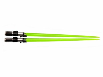 Star Wars eetstokjes Lightsaber Yoda (groen)