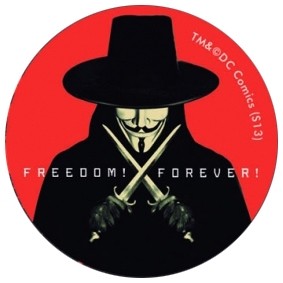 V for Vendetta buttons (set A)