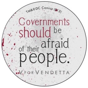V for Vendetta buttons (set A)