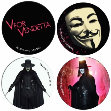 V for Vendetta buttons (set B)