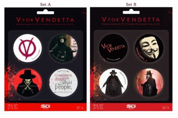 V for Vendetta buttons (set A)