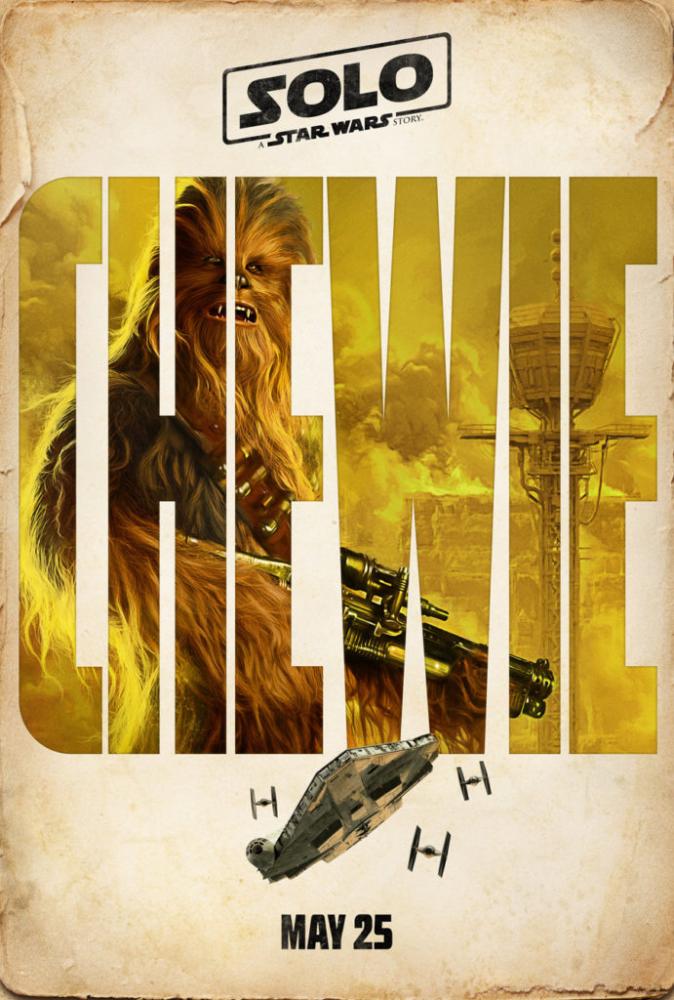 Solo: A Star Wars Story poster Chewbacca